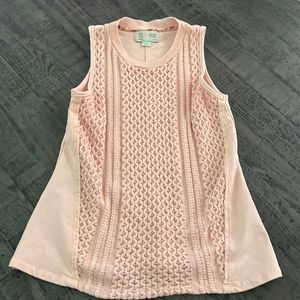 XS light pink sweater tank top